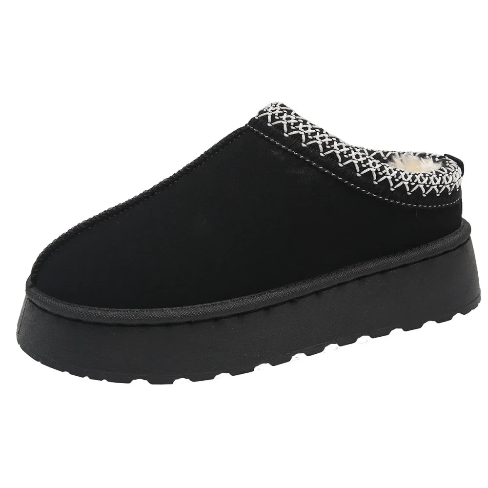 Fur Winter Snow Slippers
