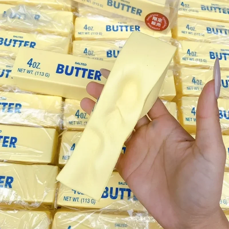 Cheese Shape Butter Stick Fidget Toy
