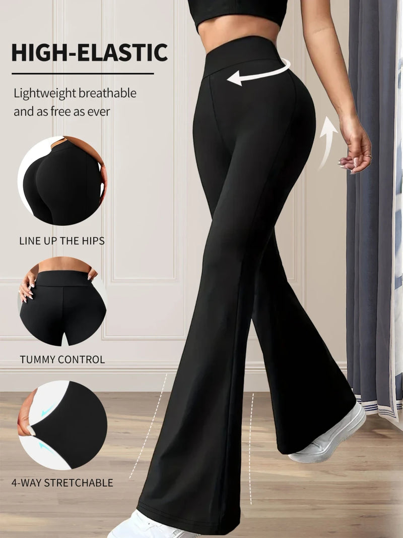 High-Waisted Flared Pants